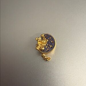 NWOT Disney Mickey Mouse & Minnie Mouse Crescent Moon Charm Sterling Silver 925